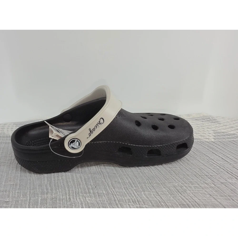 Crocs Chicago White Sox MLB Classic Clogs Black Pearl Mens 6 Womens 8 NEW
